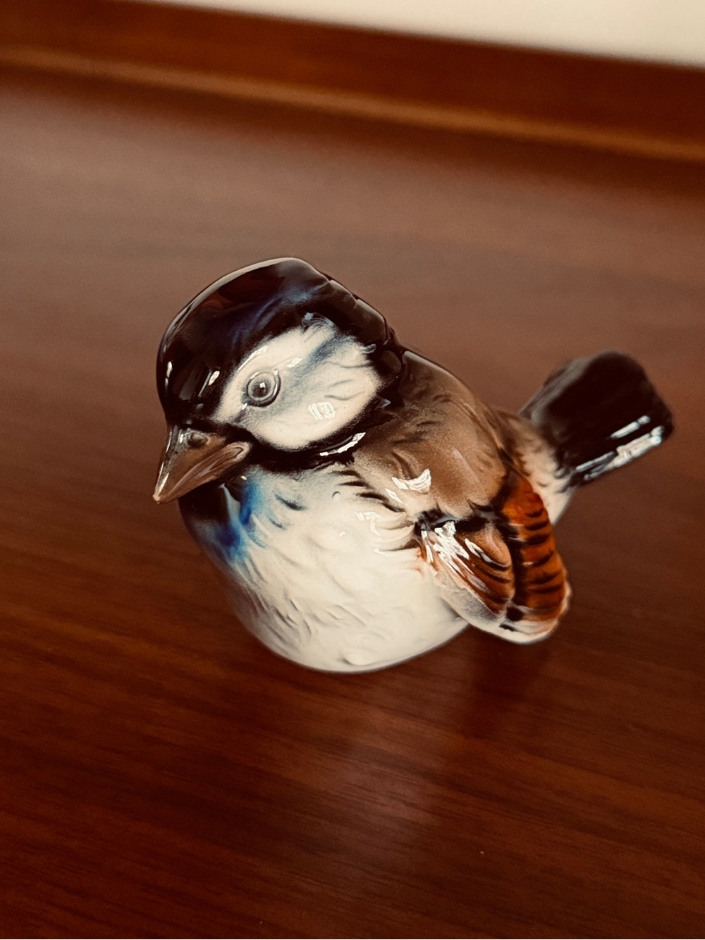 Vintage Goebel W. Germany Porcelain Sparrow Bird Figurine